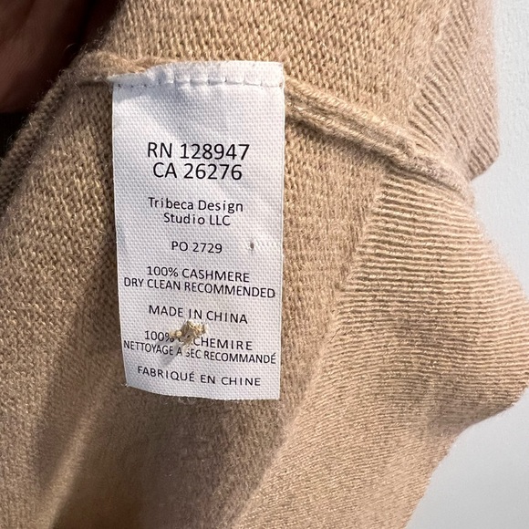 Nili Lotan Malory Camel 100% Cashmere Button Front Cardigan Size XS - Picture 7 of 7